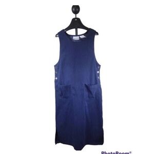 ERIKA Studio Pinstripes Navy Blue Dress Women's‎ Size Medium (PM)